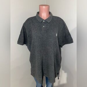 Polo Ralph Lauren Men's Charcoal Polo Shirt. XXL